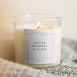 Etiqueta de Adesivo de Produto de Vela Marca Regis