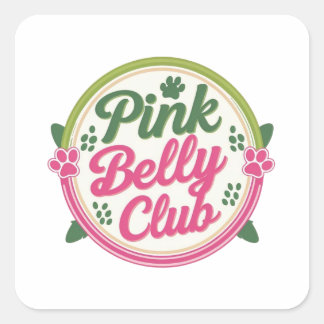 Etiqueta de Adesivo do logotipo do Belga Rosa