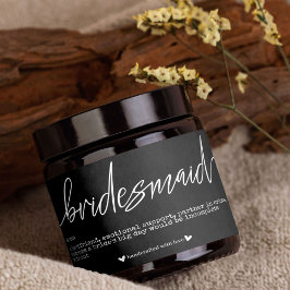 Etiqueta de Adesivo para Proposta de Damas de Honr