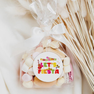 Etiqueta de Adesivo Redondo de Partido Fiesta