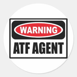 Etiqueta de advertência do AGENTE do ATF
