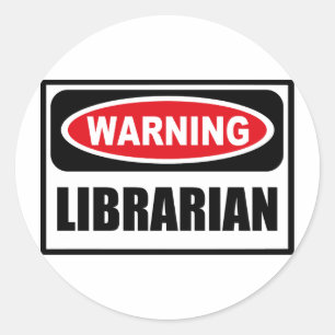 Etiqueta de advertência do BIBLIOTECÁRIO