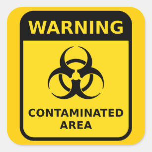 Etiqueta de advertência do Biohazard