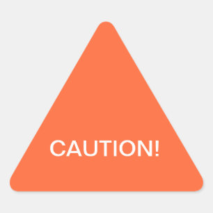 Etiqueta de advertência do cuidado