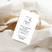 Etiqueta de Agradecimento Boho Business