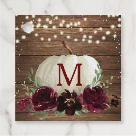 Etiqueta de Agradecimento de Abóbora de Outono Bur