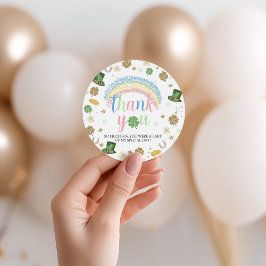 Etiqueta de Agradecimento de Aniversário Lucky One