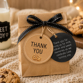 Etiqueta de Agradecimento de Aniversário Milk & Co