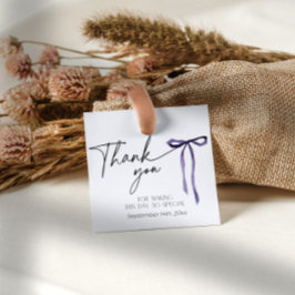 Etiqueta de agradecimento de casamento gótico escu