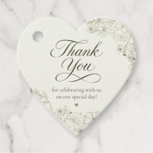 Etiqueta de Agradecimento de Favor de Casamento Fl