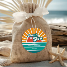 Etiqueta de agradecimento do Chá de fraldas