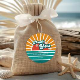 Etiqueta de agradecimento do Chá de fraldas