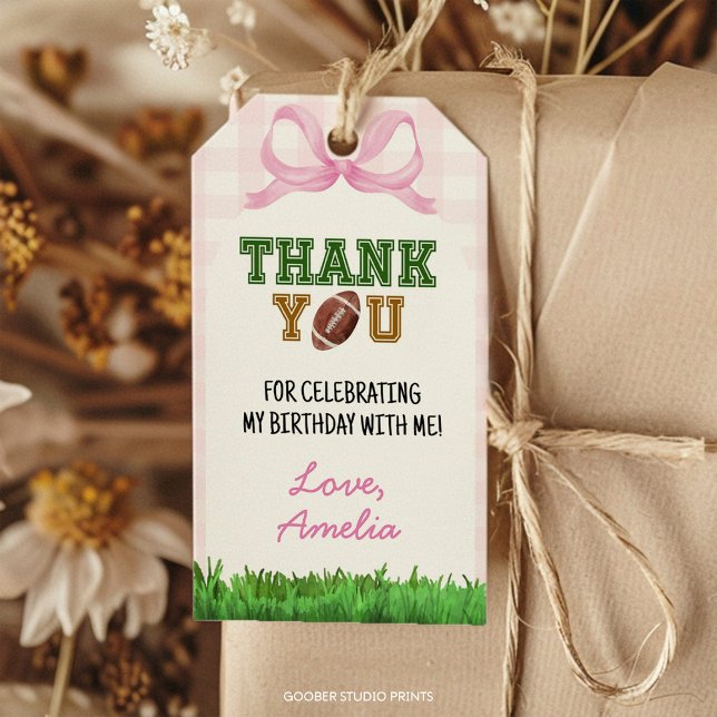 Etiqueta de Agradecimento para Festa de Aniversári (Criador carregado)
