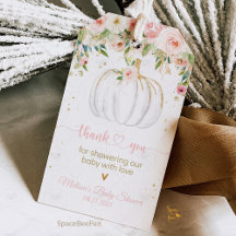 Etiqueta de agradecimento para presente de chá de 