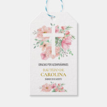 Etiqueta de agradecimiento para bautização