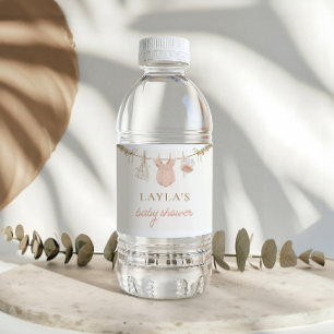 Etiqueta de Água Chá de fraldas de Linha de Fecham