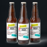 Etiqueta de Alerta de Cerveja com Receita Engraçad<br><div class="desc">Este design pode ser personalizado na área fornecida alterando a foto e/ou texto. Ou pode ser personalizado clicando em Personalizar este Modelo e, em seguida, escolhendo a opção de personalização adicional e excluir ou alterar a cor do fundo, adicionar texto, alterar a cor ou o estilo do texto ou excluir...</div>