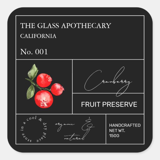 Etiqueta de Amorango Apothecary (Frente)