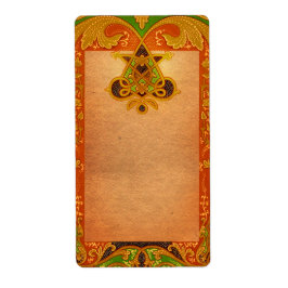 Etiqueta de Apothecary do ornamentado