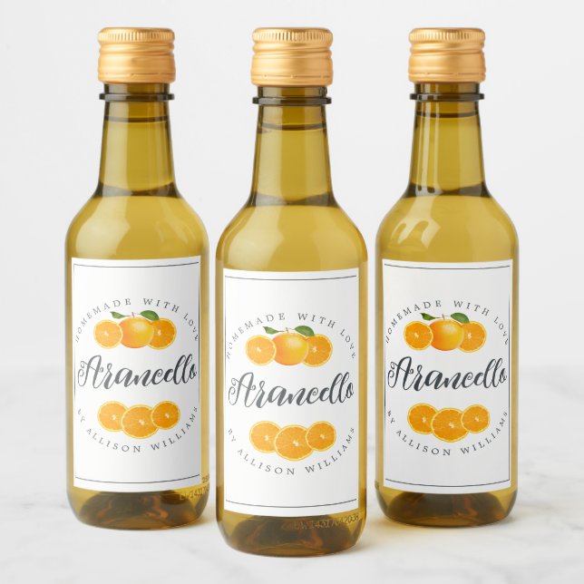 Etiqueta de Arancello Homemade Personalizada (Garrafas)