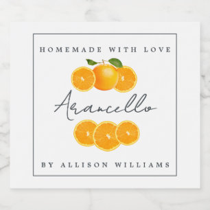 Etiqueta de Arancello Homemade Personalizada