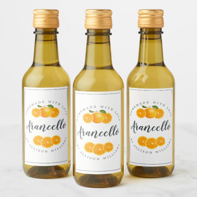 Etiqueta de Arancello Homemade Personalizada (Garrafas)