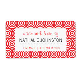 Etiqueta de Artesanatos de latas para uso doméstic