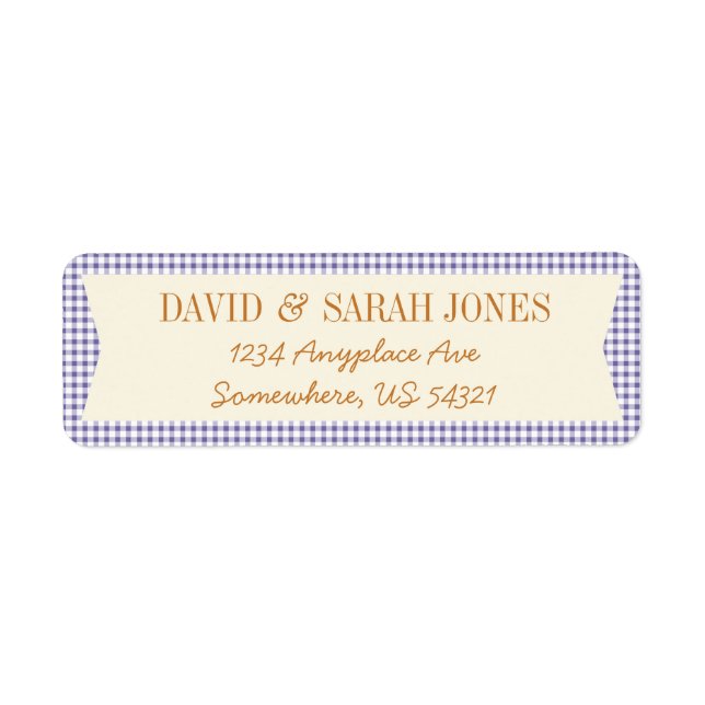 Etiqueta de Artesanatos de Tecidos de Verificação  (Frente)