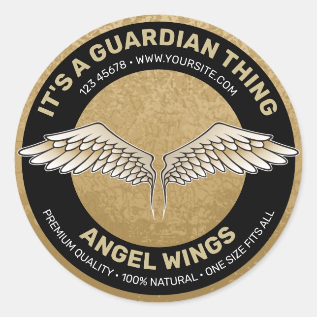 Etiqueta de Asas Beige (Frente)