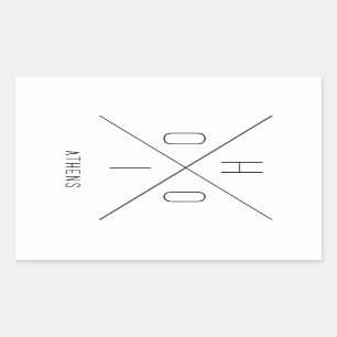 Etiqueta de Atenas Ohio