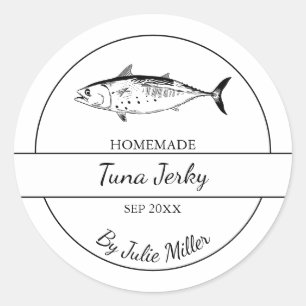 Etiqueta de atum caseiro simples