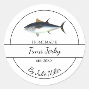 Etiqueta de atum caseiro simples