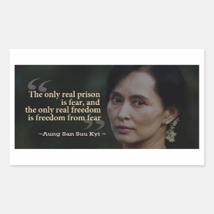 Etiqueta de Aung San Suu Kyi