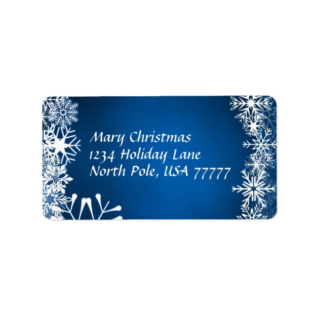 Etiqueta de Avery de Endereço de Natal (Frente)