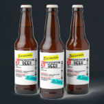 Etiqueta de Aviso de Cerveja com Prescrição Engraç<br><div class="desc">Este design pode ser personalizado na área fornecida alterando a foto e/ou texto. Ou pode ser personalizado clicando em Personalizar este Modelo e, em seguida, escolhendo a opção clicar para personalizar ainda mais e excluir ou alterar a cor do fundo, adicionar texto, alterar a cor ou o estilo do texto,...</div>