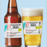 Etiqueta de Aviso de Cerveja de Prescrição Funny P<br><div class="desc">Este design pode ser personalizado na área fornecida pela alteração da foto e/ou do texto. Ou pode ser personalizado clicando em Personalizar este Modelo e, em seguida, escolhendo o clique para personalizar mais a opção e excluir ou alterar a cor do plano de fundo, adicionar texto, alterar a cor ou...</div>