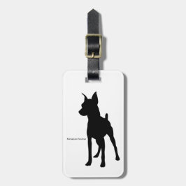 Etiqueta De Bagagem ミニチュア・ピンシャー ラゲージタグ miniature pinscher Luggage tag