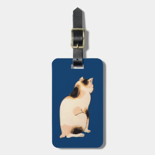 Etiqueta De Bagagem 日本猫, gato japonês do 国芳, Kuniyoshi, Uki