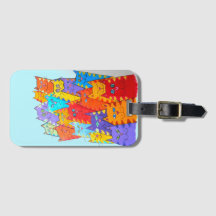 Etiqueta de bagagem 004 - Pacote de gatos