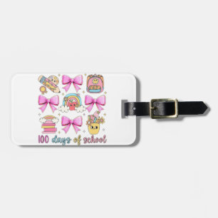 Etiqueta De Bagagem 🌈 🎀 100 dias de 🎉 escolar 📚
