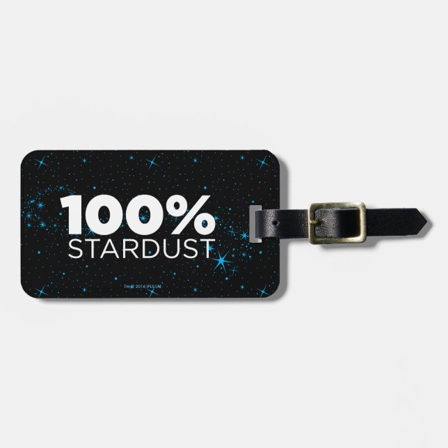 Etiqueta De Bagagem 100% Poeira de Stardust (Frente Horizontal)
