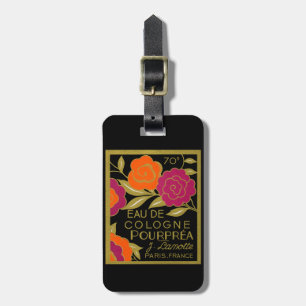 Etiqueta De Bagagem 1920 Eau de Colônia Pourprea perfume