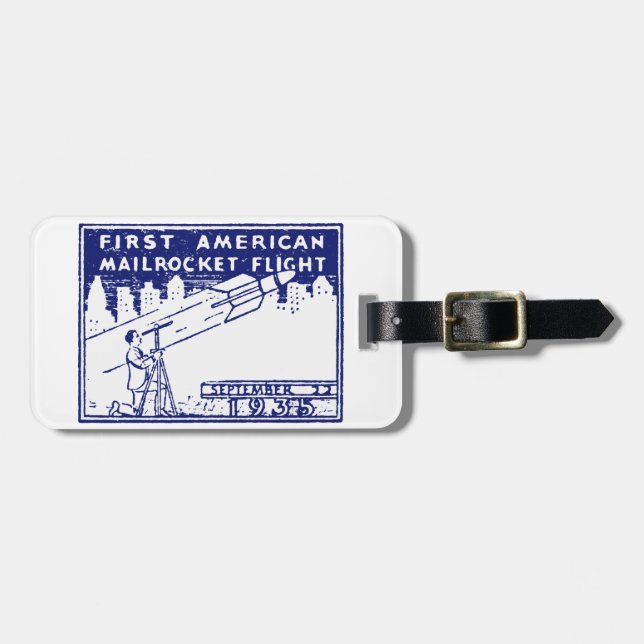 Etiqueta De Bagagem 1935 American Rocket Mail (Frente Horizontal)