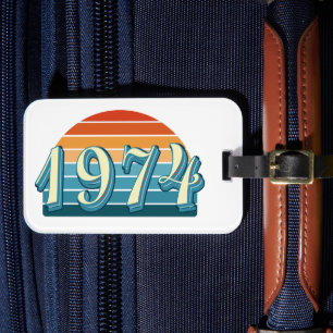 Etiqueta De Bagagem 1974 Vintage 52nd Birthday - Bagagem - Retro