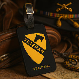 Etiqueta De Bagagem 1st Cavalry Division "First Team" Personalized