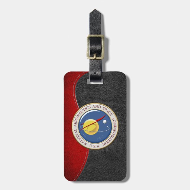 Etiqueta De Bagagem [200] NASA Emblem [3D] (Frente Vertical)