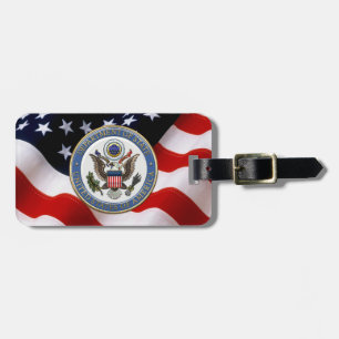 Etiqueta De Bagagem [200] U.S. Department of State (DoS) Emblem [3D]