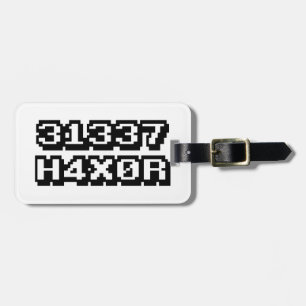 ETIQUETA DE BAGAGEM 31337 H4X0R