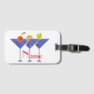 Etiqueta De Bagagem 3 Cocktails Martini Thunder_Cove