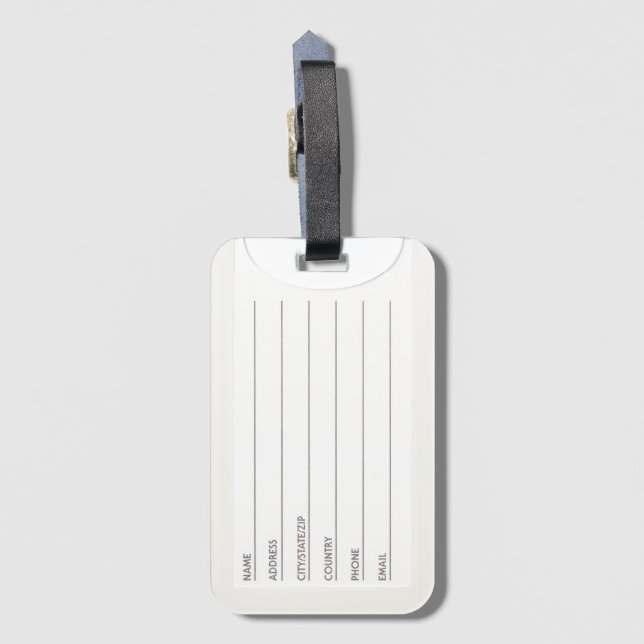 Etiqueta De Bagagem 4 de julho (Verso Vertical)